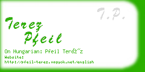 terez pfeil business card